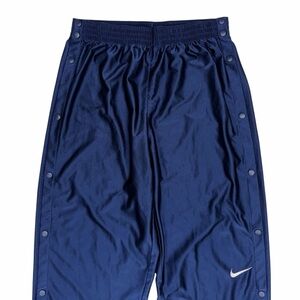 Vintage Nike Pants Mens XL Blue Snap Button Tear Break Away Dazzle Basketball
